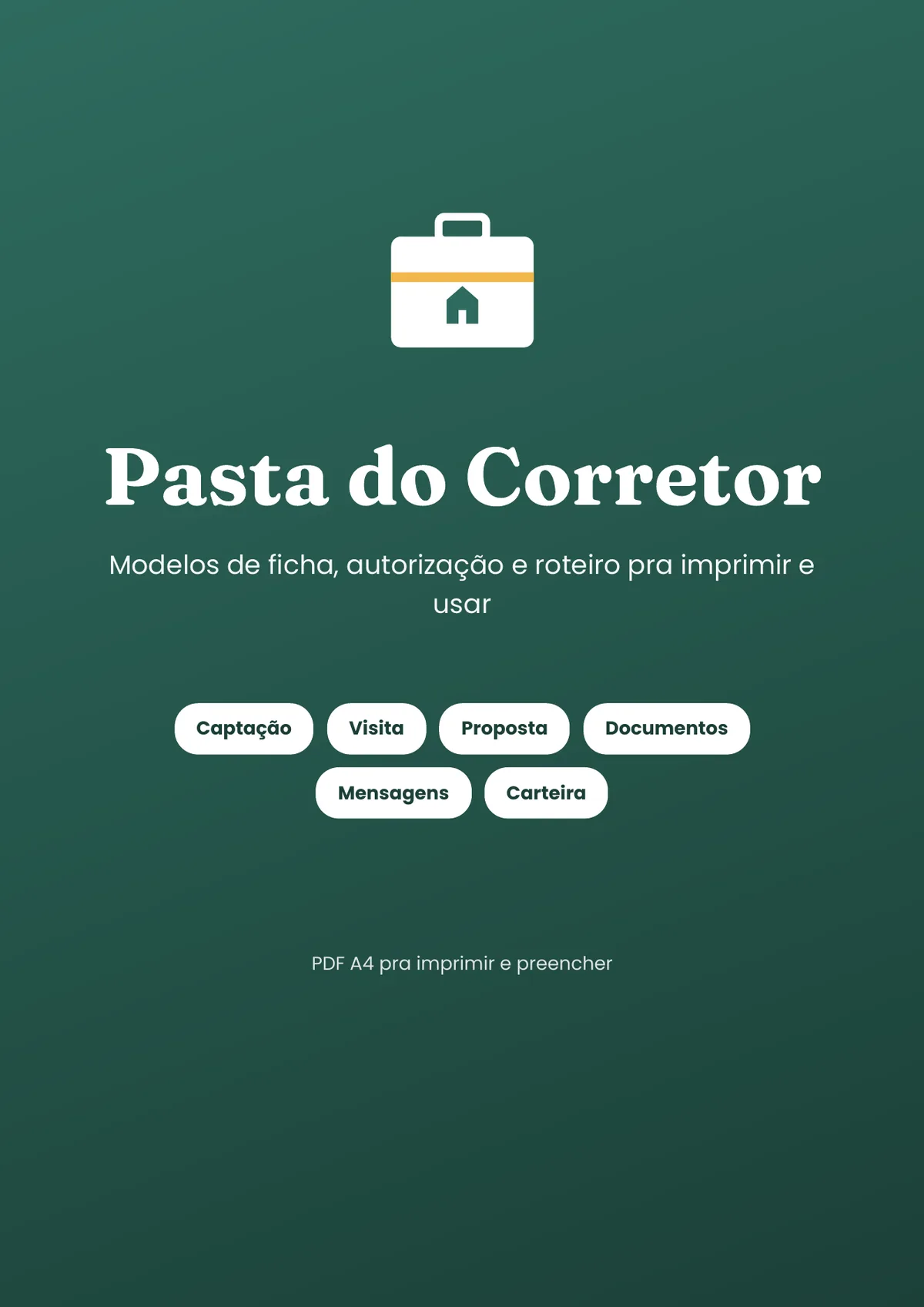 Página real do PDF Pasta do Corretor: capa
